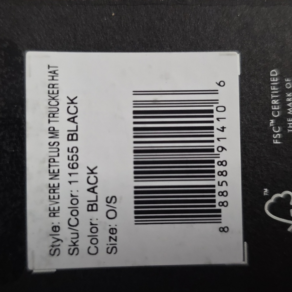 NWT Men's Brixton Revere Net plus MP Trucker Hat. Color Black And Is O/S. - Picture 5 of 8